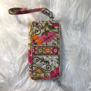 Vera Bradley "Tea Garden" wristlet